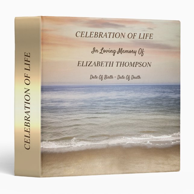Ocean Beach Celebration of Life Binder (Front/Spine)
