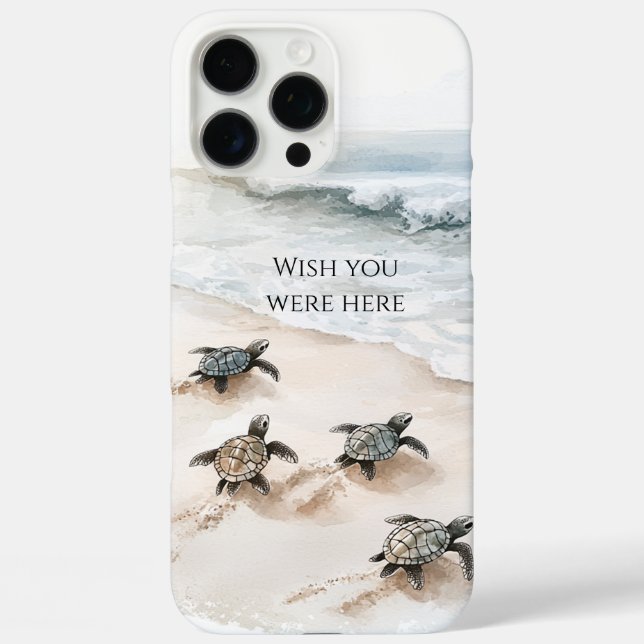 Ocean Beach Coast Sea Turtles Case-Mate iPhone Case (Back)