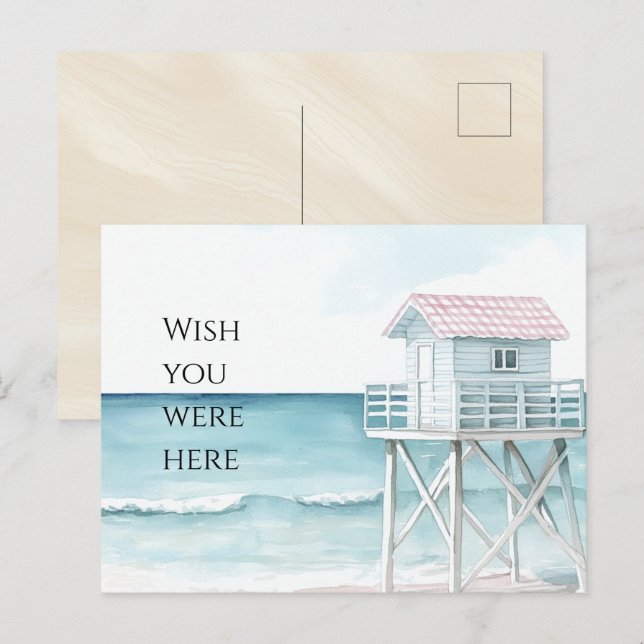 Ocean Beach Coastal  Postcard (Front/Back)