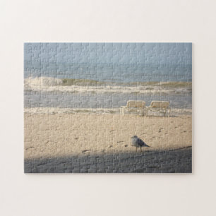 Ocean Beach Nature Photographie Art Puzzle Seagull