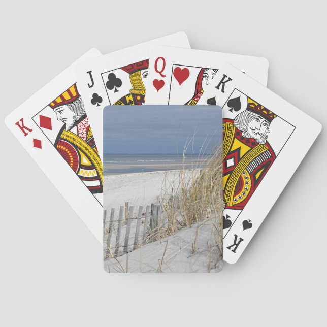 Ocean Beach on Cape Cod Playing Cards (Back)