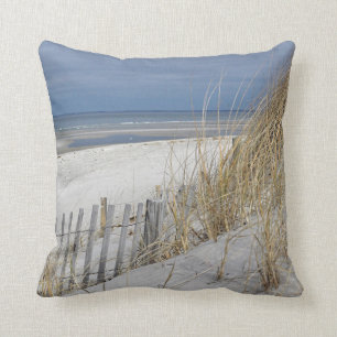 Ocean Beach on Cape Cod Throw Pillow
