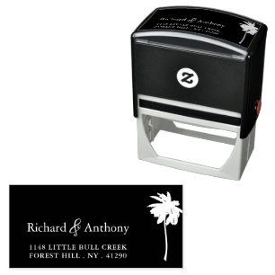 Ocean Beach Palm Tree Self-inking Stamp