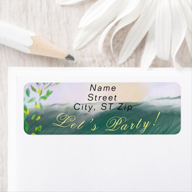 Ocean Beach Party Address Envelope (Insitu)