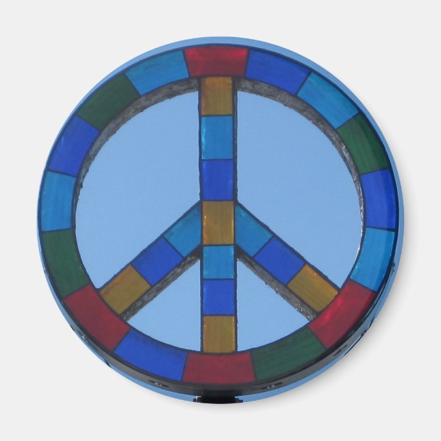 Ocean Beach Peace Sign Magnet (Front)