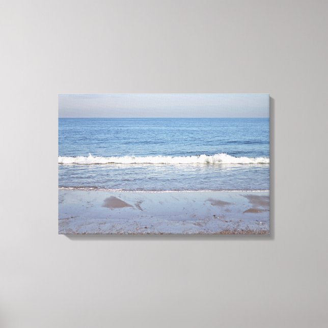 Ocean beach photo canvas print (Front)