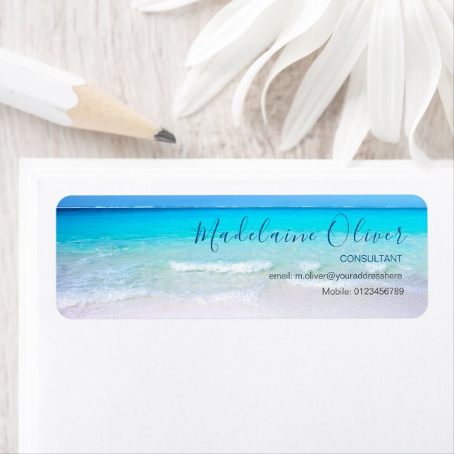 Ocean Beach Sea Travel Aqua Blue Stylish (Insitu)