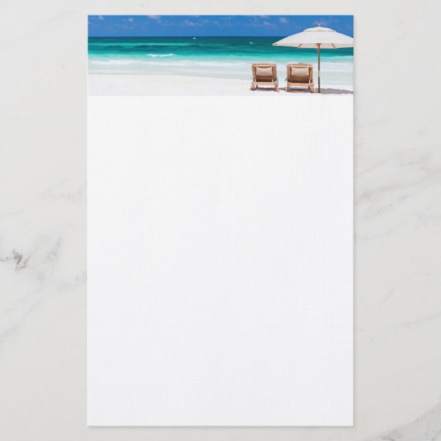 Ocean beach stationery (Front)