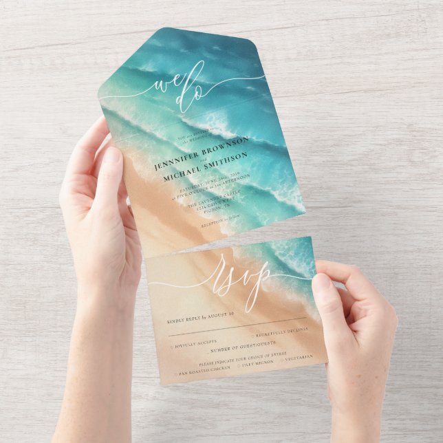 Ocean Beach Summer Special All In One Invitation (Tearaway)