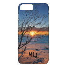 Ocean Beach Sunset Personalized iPhone Case