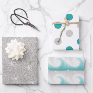 Ocean Beach Theme Wrapping Paper Sheet