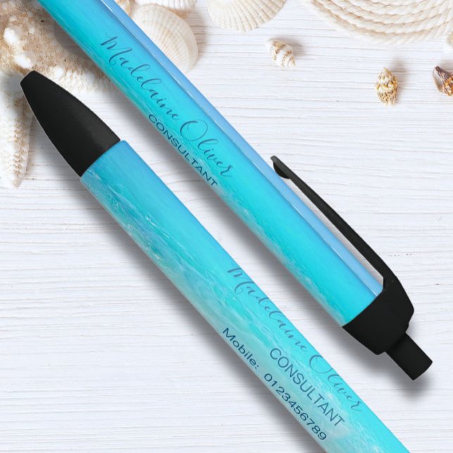 Ocean Beach Travel Consultant Personal Black Ink Pen (Creator Uploaded)