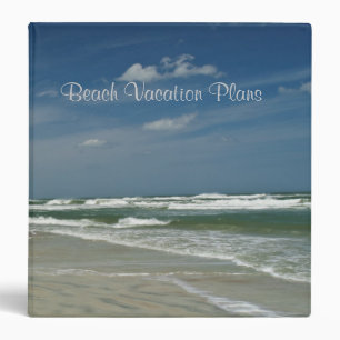 Ocean Beach Vacation Plans 1.5" Binder