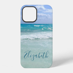 Ocean Beach Waves Add Your Name iPhone 12 Case