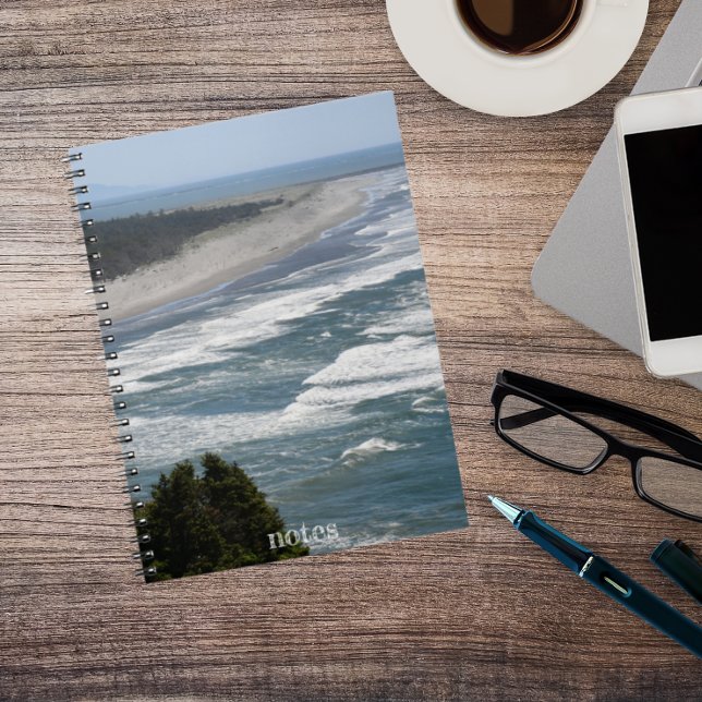 Ocean Beach Waves Coastline Seascape Notebook (In Situ)