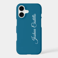 Ocean Bleu Calligraphie Simple Nom Professionnel
