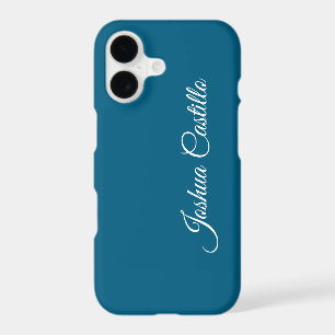 Ocean Bleu Calligraphie Simple Nom Professionnel
