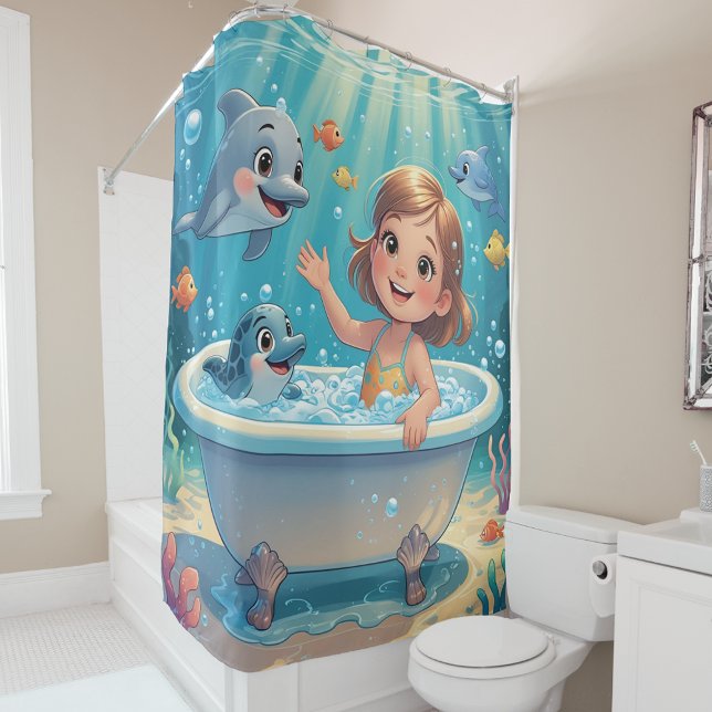 Ocean Bliss Bath Time girl cute dolphins (Creator Uploaded)