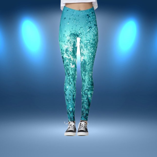 "Ocean Bliss Bubbles Leggings" Leggings (Creator Uploaded)