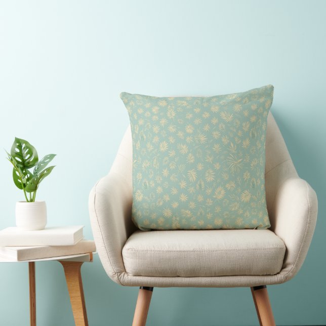 Ocean Bloom - Seabreeze Petals Decorative Throw Pi Pillow (Chair)