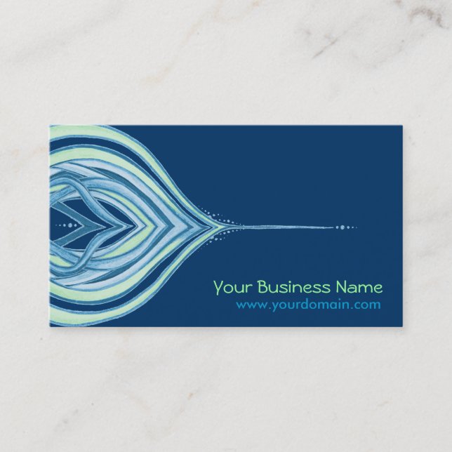 Ocean Blossom | Customizable Business Cards (Front)