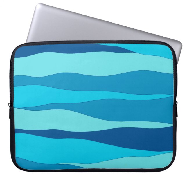 Ocean Blue 15" Laptop Sleeve (Front)