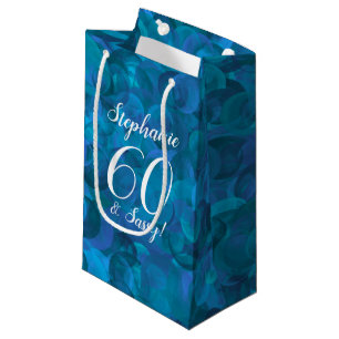 Ocean Blue 60 and Sassy Birthday Party Small Gift Bag