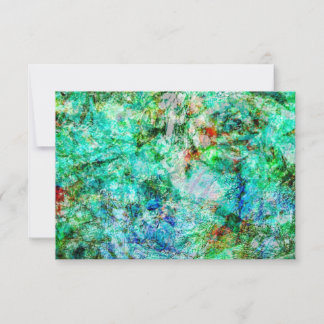 Ocean blue abstract invitation,Coziest blue calm Invitation