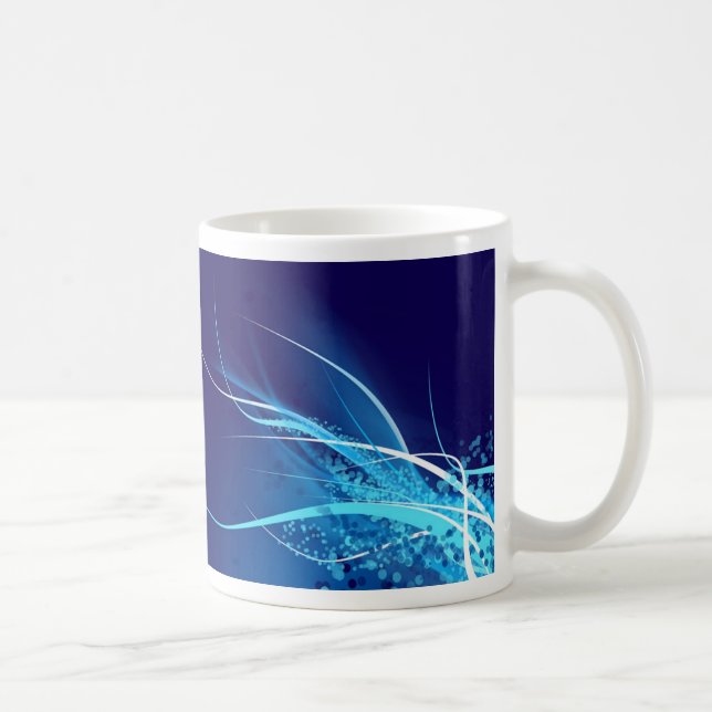 Ocean Blue Abstract - Mug (Right)