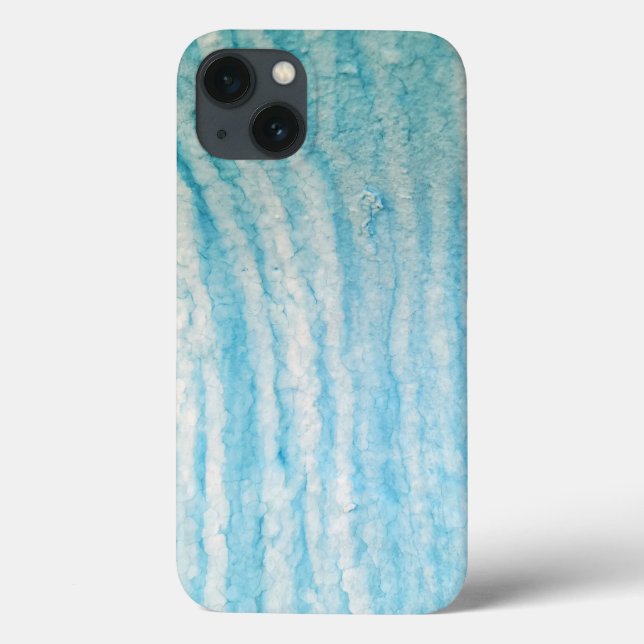 Ocean Blue And White Abstract Case-Mate iPhone Case (Back)