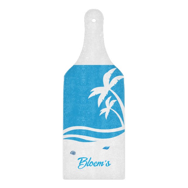 Ocean Blue Beach Customize or not Cutting Board (Front)