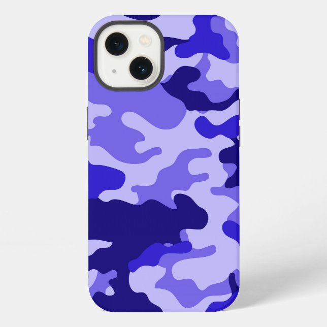 Ocean Blue Camo iPhone Case (Back)