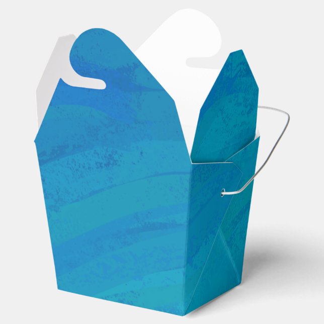 Ocean Blue Favor Box (Opened)