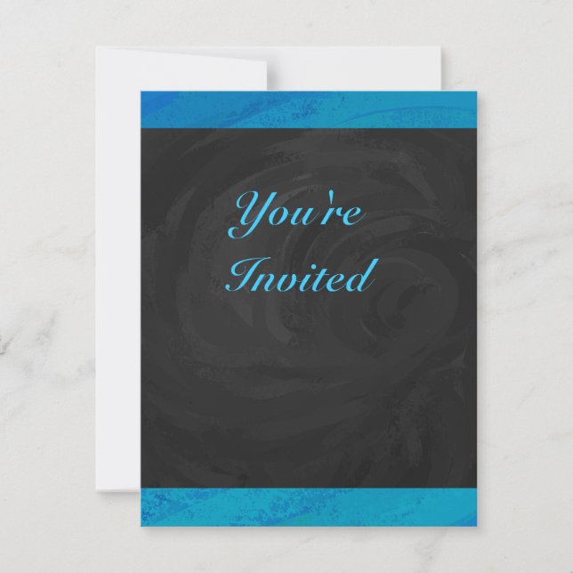 Ocean Blue Invitation (Front)