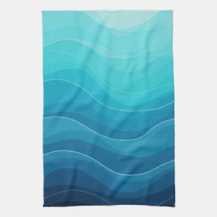 Ocean Blue Kitchen Towel, Kitchen Towel