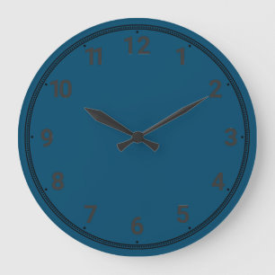 Ocean blue large clock