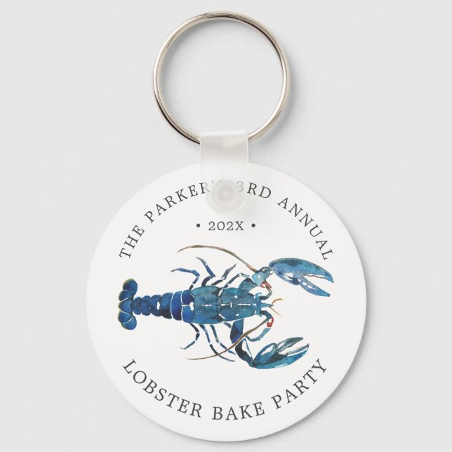 Ocean Blue Lobster Bake Keychain (Front)
