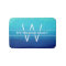Ocean Blue Ombre Family Name & Monogram
