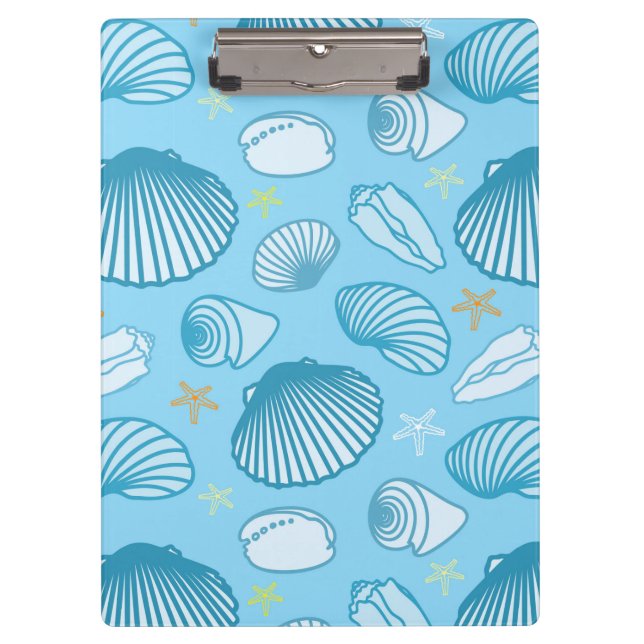 Ocean Blue Pattern Clipboard (Front)