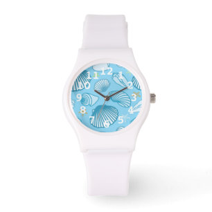 Ocean Blue Pattern Watch