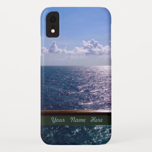 Ocean Blue Personalized Case-Mate iPhone Case (Back)