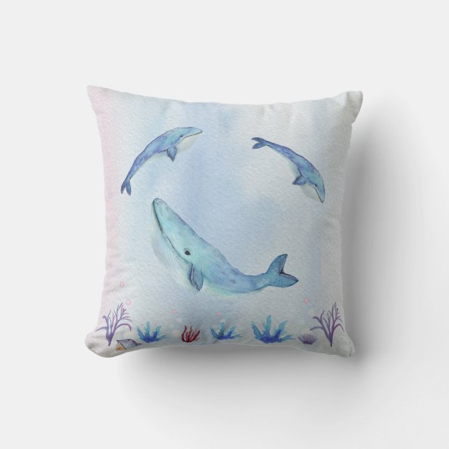 Ocean Blue Pillow (Front)