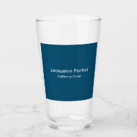 Ocean Blue Plain Elegant Modern Minimalist