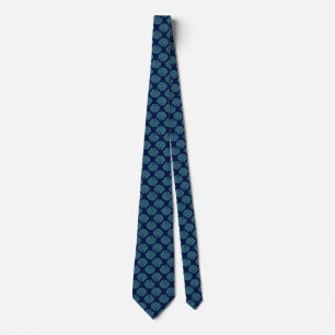 Ocean Blue Seashells Tie