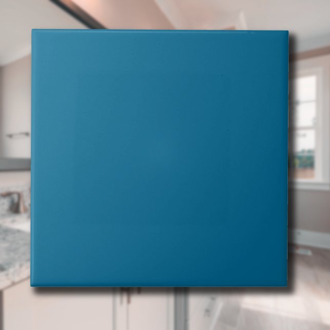 Ocean Blue Solid Colour | Classic | Elegant Tile (Creator Uploaded)