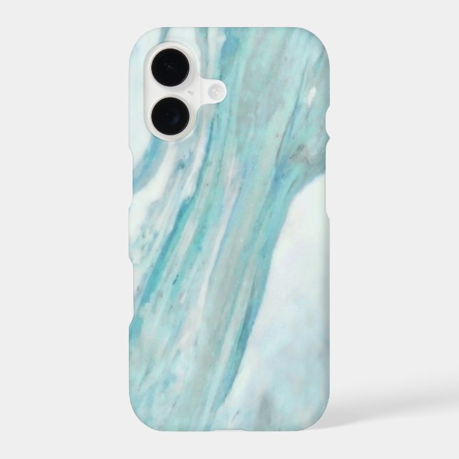 Ocean Blue Surf Abstract Marble Pattern (Back)