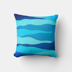 Ocean Blue Throw Pillow