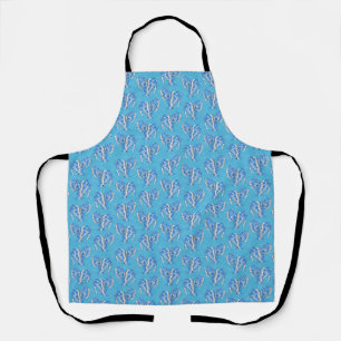 Ocean Blue Tribal Tattoo Manatees Apron