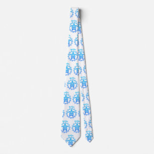 Ocean Blue Tribal Turtle Belize Tie