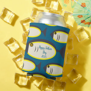 Ocean Blue Tuna Fish Marine Animal Father's Day Can Cooler